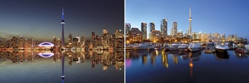 Toronto skyline & harbourfront, Ontario