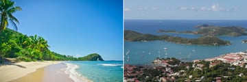 Tortola, British Virgin Islands and St Thomas, US Virgin Islands