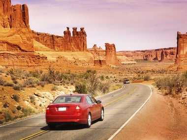 Touring through Arches National Park, Utah