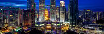 Panoramic View of The Skybar and Traders Hotel Kuala Lumpur