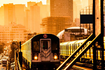 Train in Manhattan