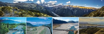 Arthur's Pass, TranzAlpine Train Scenery & Canterbury, South Island