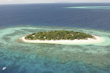 Aerial view of Treasure Island, Fiji