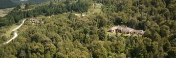 Treetops Lodge & Estate, Aerial View of Lodge