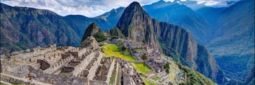 A panoramic view of Machu Picchu