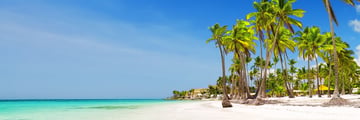 Tropical beach in the Dominican Republic
