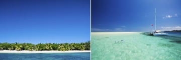 Tropical island beach & Snorkelling in Fiji