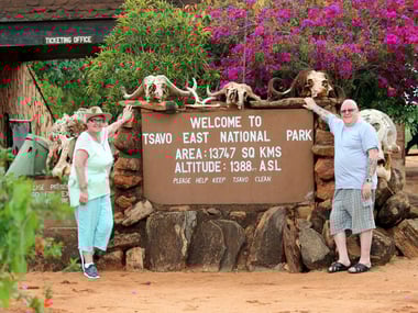 Walter & Betty at Tsavo east
