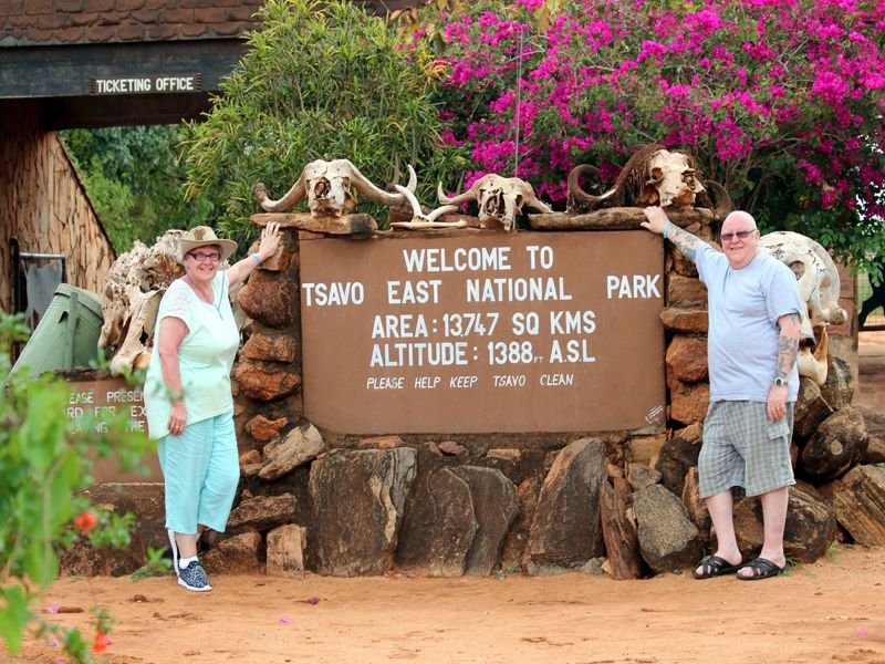 Walter & Betty at Tsavo east