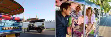 Tuk Tuks travelling in Bangkok