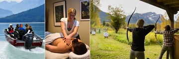 Tweedsmuir Park Lodge, Lodge Boat, Spa Massage and Archery