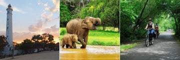 Uga Bay, Batticaloa Tour, Minneriya National Park and Nature Cycle Trail