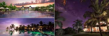 Uga Bay, Pool at Dusk, Villas Under the Stars and Pool at Moonrise 