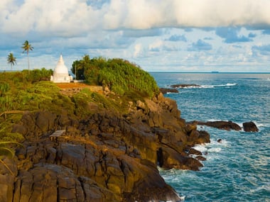 Unawatuna Headland Stupa Cliffs