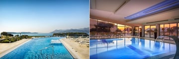 The outdoor pool and indoor pool at Valamar Argosy Hotel