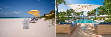 Beach and Pool at Valentines Resort Harbour Island 