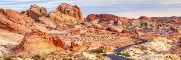The Valley of Fire in Nevada, a popular self-drive