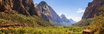 Beautiful valleys in Zion National Park