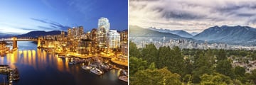 Vancouver city skyline, British Columbia