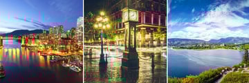 Vancouver, Gastown and Vancouver in its beautiful natural setting