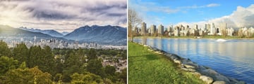 Vancouver Park & Skyline views