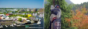 Granville Island (left), and Ketchikan (right)