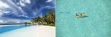 pool and sea Velassaru Maldives
