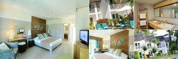 Veranda Palmar Beach, (clockwise from left): Comfort Room Bedroom, Exterior, Bathroom, Comfort Room Sea View Exterior and Bedroom
