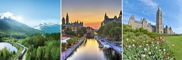 VIA Rail scenery & Ottawa cityscapes