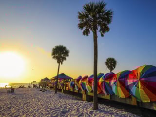 Vibrant colours of Clearwater Beach