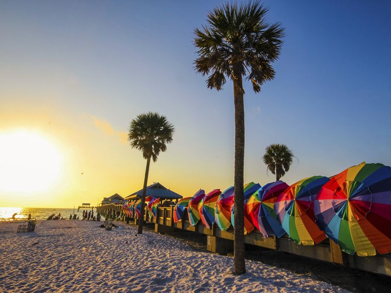 Vibrant colours of Clearwater Beach
