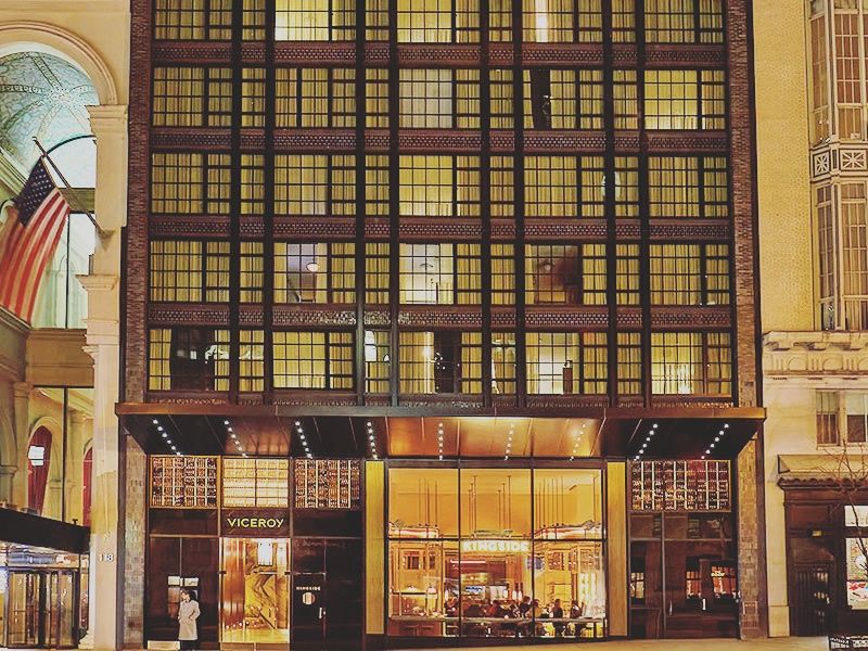 Viceroy Central Park exterior at night