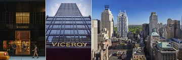 Entrance, Hotel and Rooftop View at Viceroy Central Park New York 