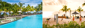 Victoria Beachcomber pool and volleyball