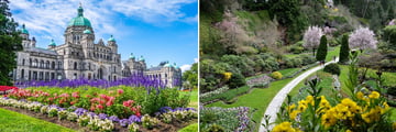 Victoria's Parliament Building & Butchart Gardens