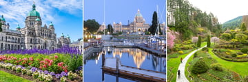 Parliament Building & Butchart Gardens in Victoria, British Columbia