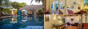 Victoria Phan Thiet, Family Pool Villa Exterior, Master Bedroom and Dining and Living Area