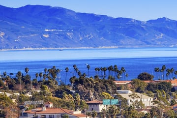 Aerial view of Santa Barbara