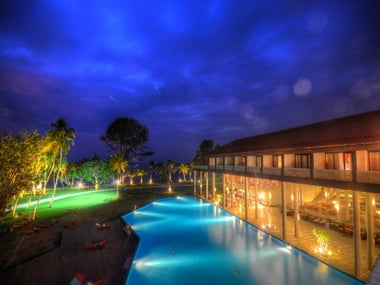 View from Cinnamon Bey Beruwala at night