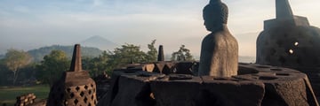 View of the Borobudur Temple