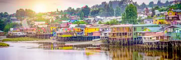 Palafitos in Castro, Chile