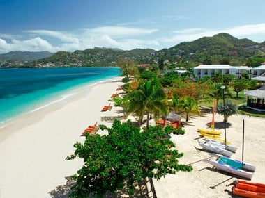 View of Grand Anse Beach at Coyaba Beach Resort