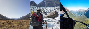 View of South Alps fro Haast Pass, Hiking Fox Glacier & Scenic Mountain Flight, South Island
