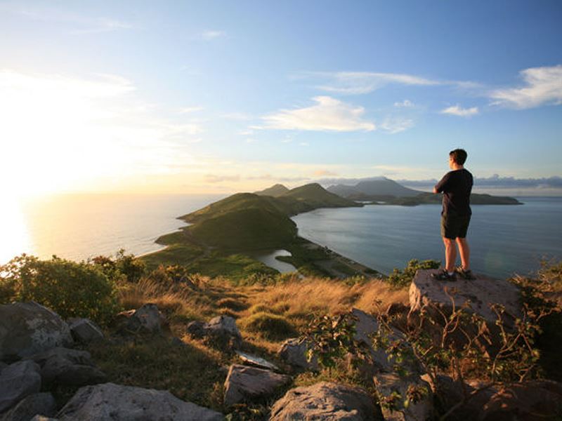 View over St Kitts' southeast peninsula