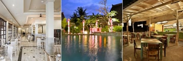 Seahorse Restaurant, Romantic Dinner and Blue Beach Bar at Vila Ombak