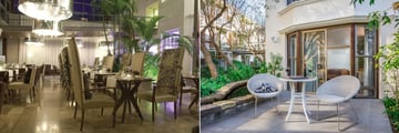 Vineyard Hotel, The Square Restaurant and Courtyard Deluxe Room Balcony