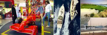 W Abu Dhabi, Yas Island, Ferrari World, Boating, Golf Course and On The Track 