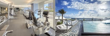 Fitness Centre and Infinity Pool at W Fort Lauderdale