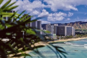 Waikiki Beach and Diamond Head