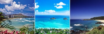 Waikiki Beach and North Shore in Oahu